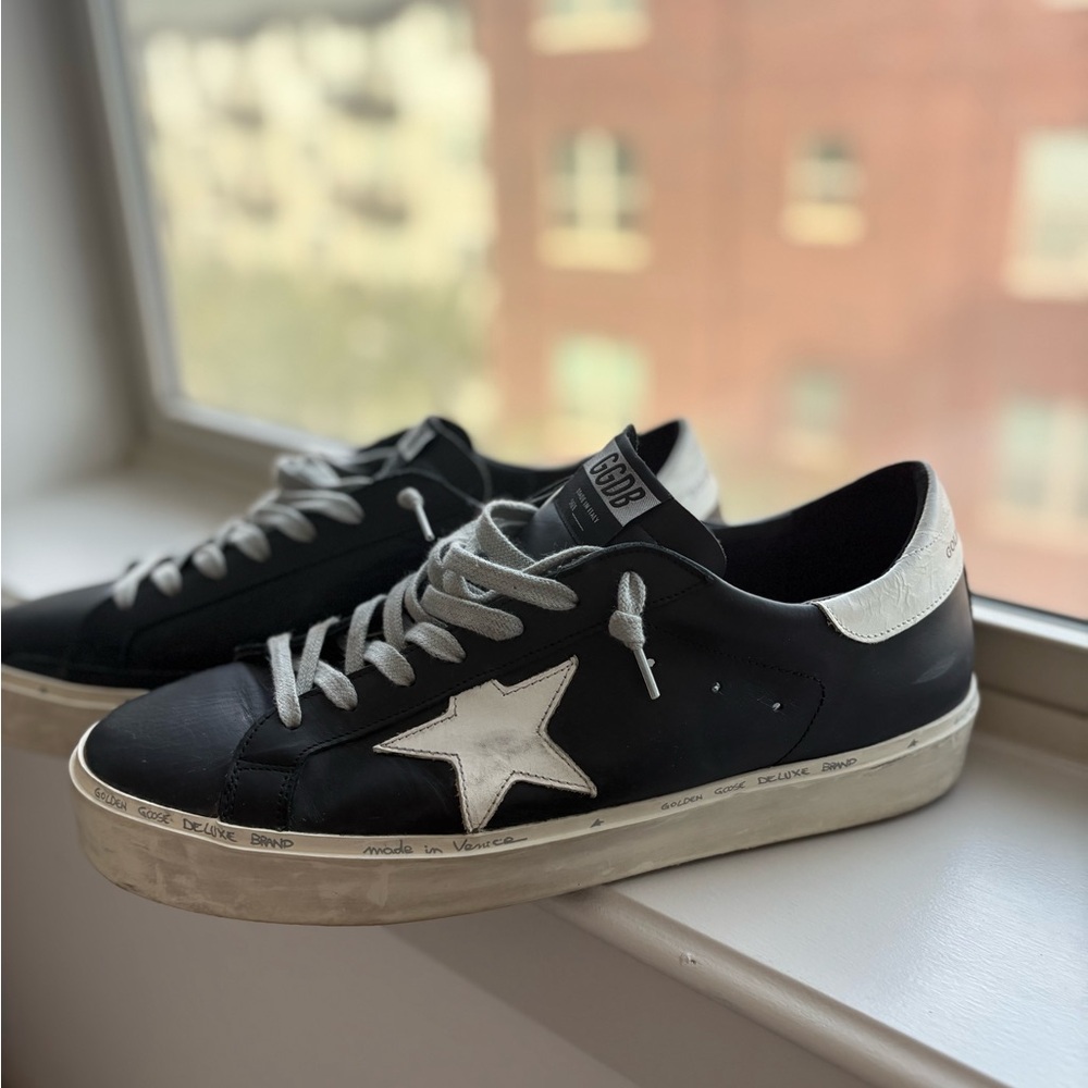 Golden Goose Black and White Star Sneakers